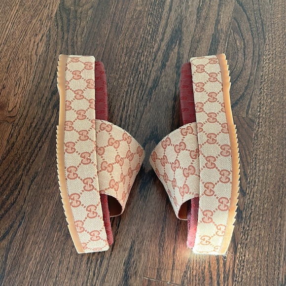 Gucci Angelina GG Platform Sandal- Size 7.5 - Picture 3 of 5